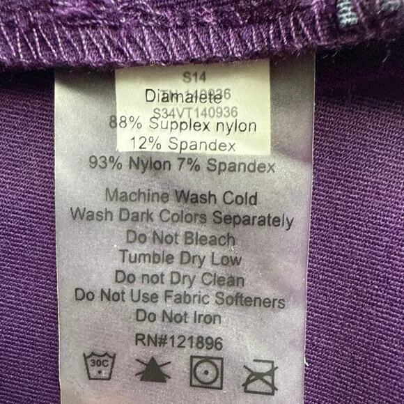 Title Nine Diamalete Athletic Dress Stretch Tennis Golf Size S Colorblock Purple - Picture 9 of 10